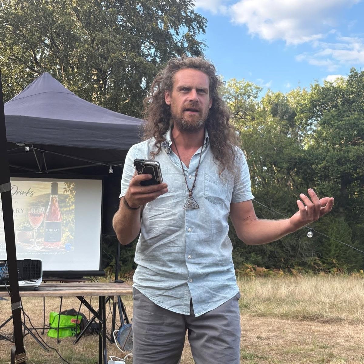 Dean Loury-Jenkins, founder of Celtic Roots Farm and Gardens